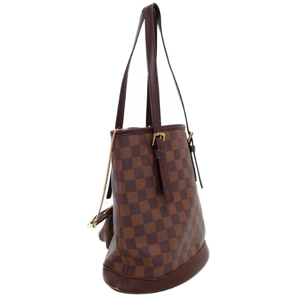 Louis Vuitton Bucket Damier Marais Brown Bag Ebene